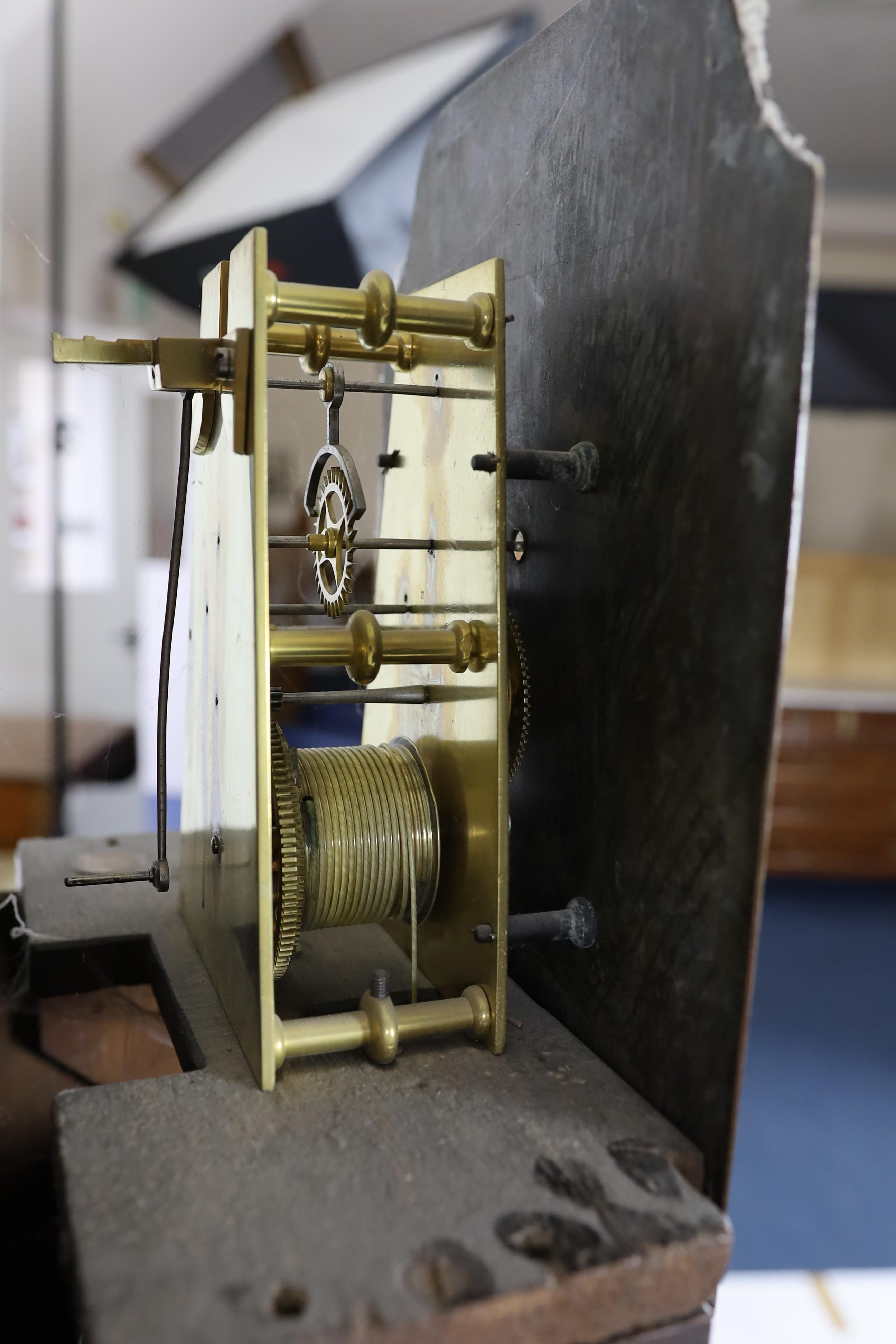 Storey of London. A George III mahogany eight day longcase regulator of small proportions, H. 191.75cm